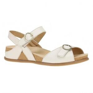 NEW DANSKO women's candace sandals in full grain ivory